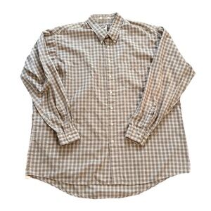 Vintage Eagle's Crest Brown Pearl Snap Button Down Long Sleeve Shirt 3XLT